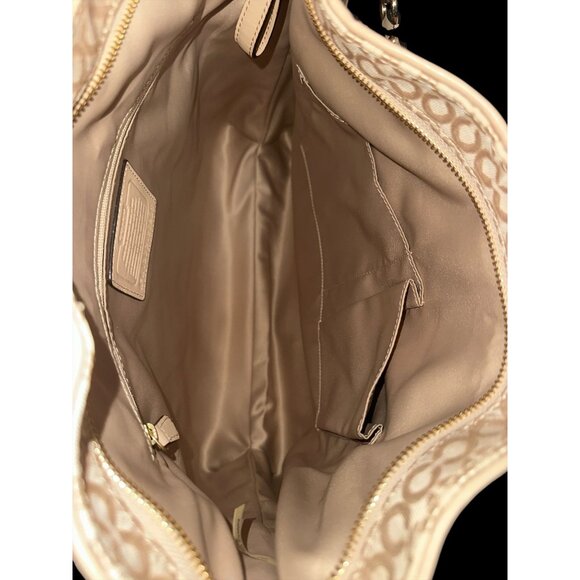 Coach Madison Hobo 27906 Pearlescent OP Art Canvas Convertible Shoulder Bag NWT - Picture 9 of 10